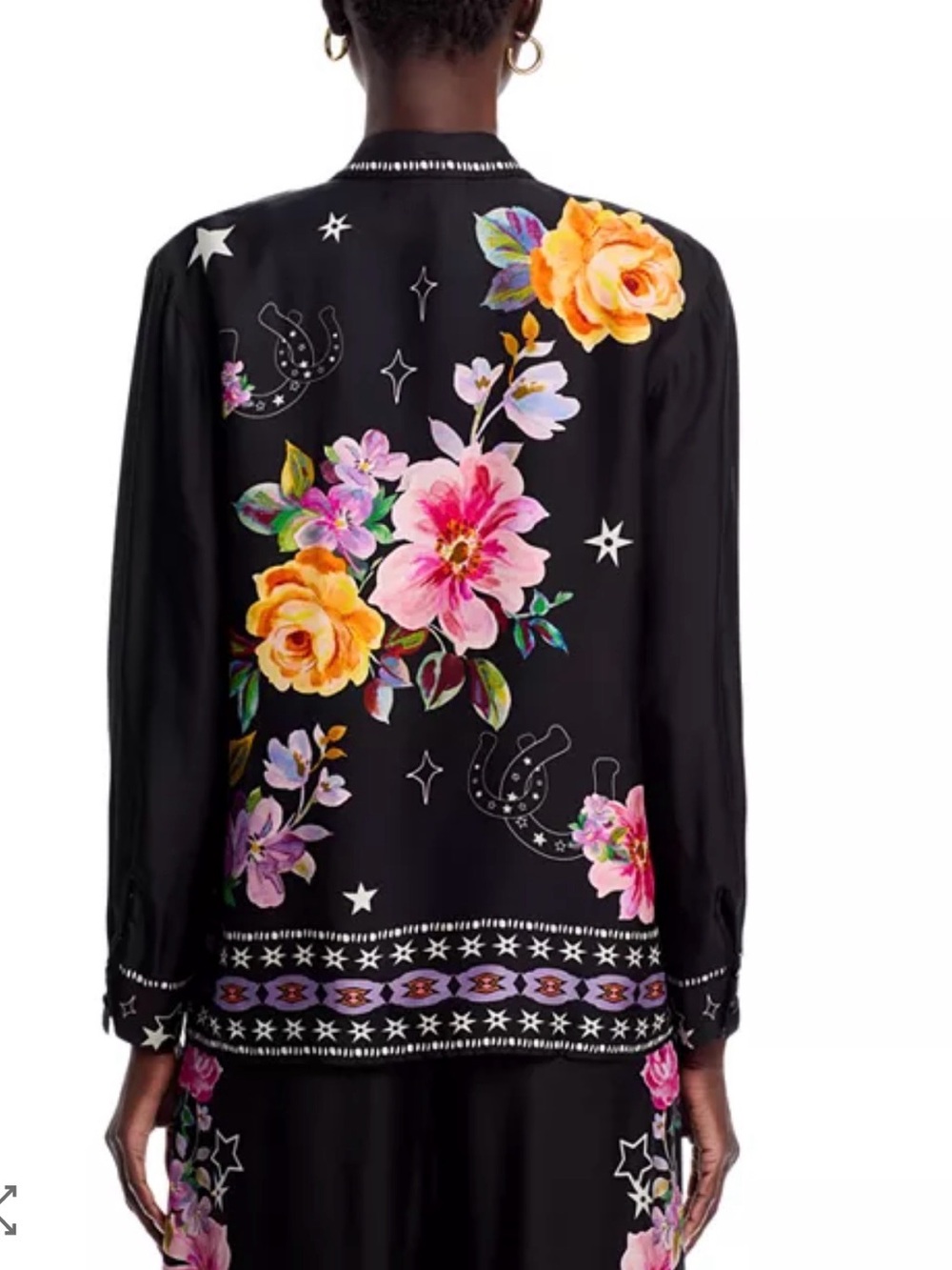 Johnny Was Floral Horseshoe SET (Top S, Bottoms M) 💐 💫 - Picture 3 of 6